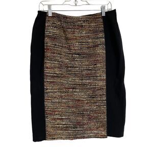 Lafayette 148‎ New York Skirt Womens 10 Stretch Knit Tweed Pencil Straight